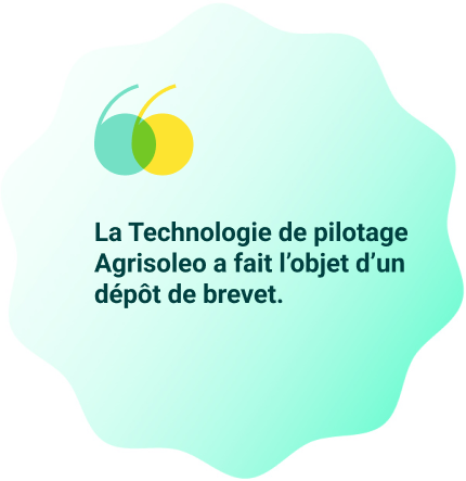 Le logiciel de pilotage Agrisoleo permet :