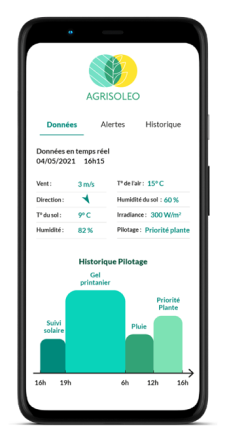 Une interface claire, avec l’ensemble des informations en temps réel